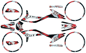 Kit déco Beta RR 50 Motard 2021-2025 Army Racing | autocollants moto | personnalisation 50cc | armysctv