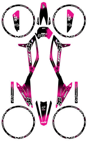 Kit déco Beta RR 50 Motard 2021-2025 Army Fox | autocollants moto | personnalisation 50cc | armysctv