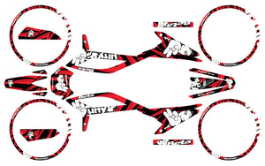 Kit déco Beta RR 50 Motard 2021-2025 Army Finger | autocollants moto | personnalisation 50cc | armysctv