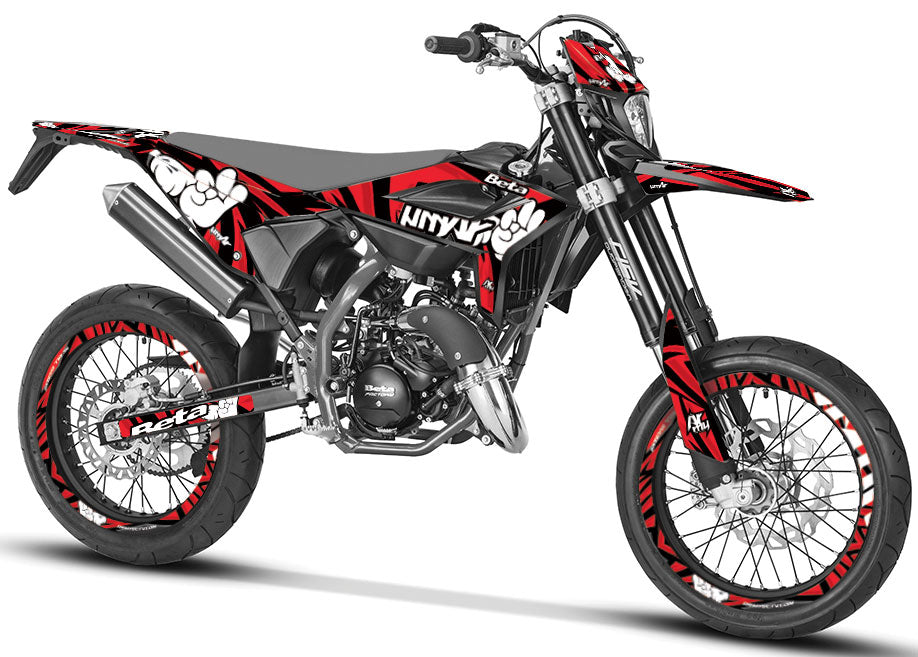 Kit déco Beta RR 50 Motard 2021-2025 Army Finger | autocollants moto | personnalisation 50cc | armysctv