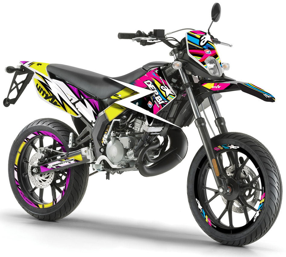Kit pegatinas 100% personalizado Derbi Senda xtreme 50cc 2011-2017 | pegatinas para moto | personalización 50cc | armysctv