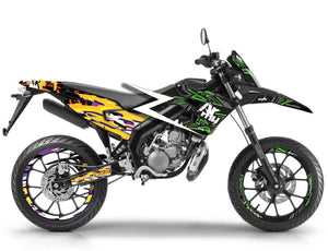 Kit déco Derbi Senda xtreme 2018-2025 | 100% perso | autocollants moto | personnalisation 50cc | armysctv