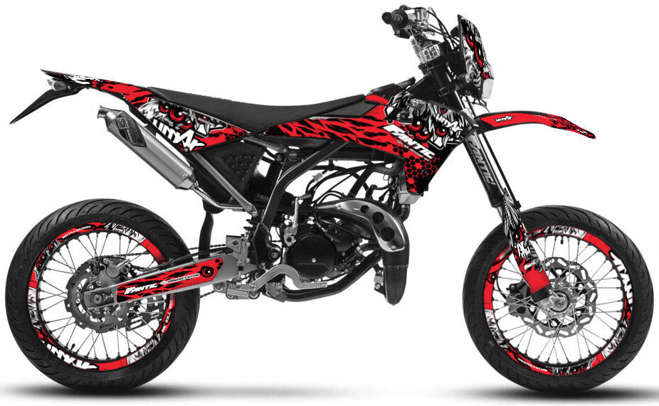 Kit déco Fantic 50cc 2017-2022 Army Eyes | autocollants moto | personnalisation 50cc | armysctv