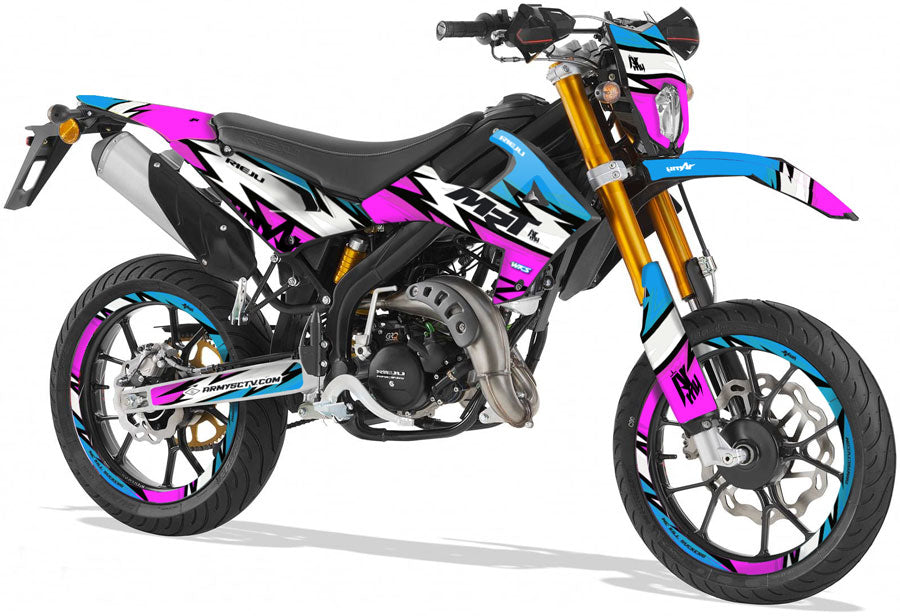 Kit déco Rieju MRT 50cc 2022-2025 Army Victory | autocollants moto | personnalisation 50cc | armysctv