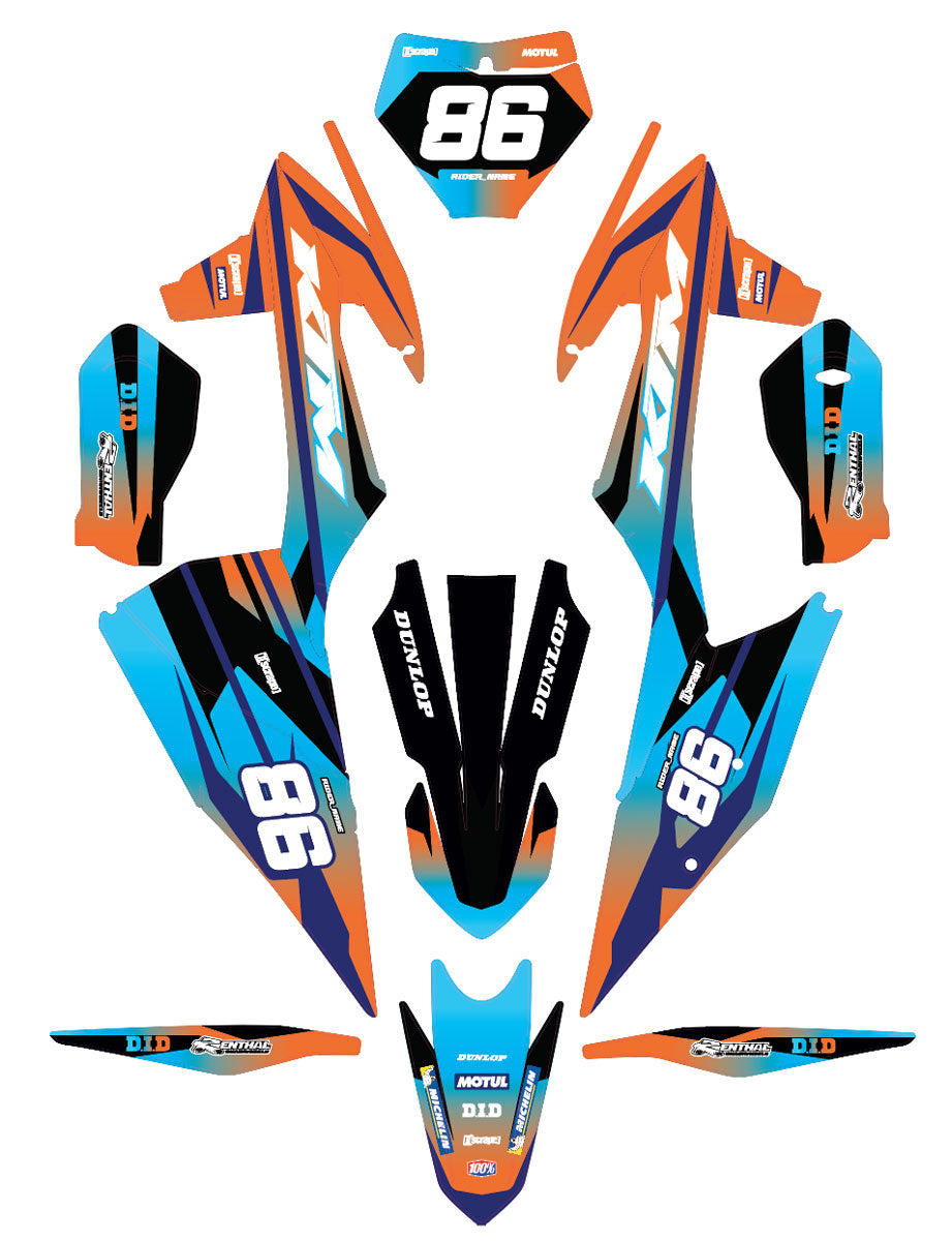 Kit déco KTM SX/SXF 125 SM 2019-2022 Blast