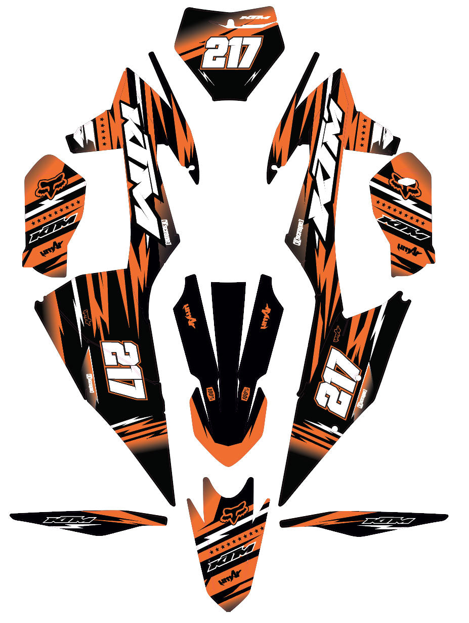 Kit déco KTM SX/SXF 125 SM 2019-2022 Dream