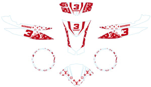 Kit déco scooter Kymco Agility 50 et 125cc Supreme | autocollants moto | personnalisation 50cc | armysctv