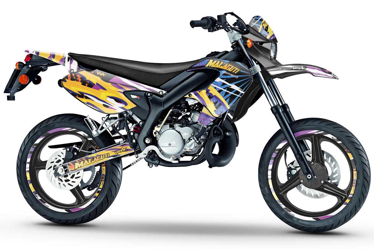 Kit déco 50cc Malaguti XSM 2002-2011 Cali Gelato | autocollants moto | personnalisation 50cc | armysctv