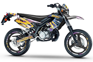 Kit déco 50cc Malaguti XSM 2002-2011 Cali Gelato | autocollants moto | personnalisation 50cc | armysctv