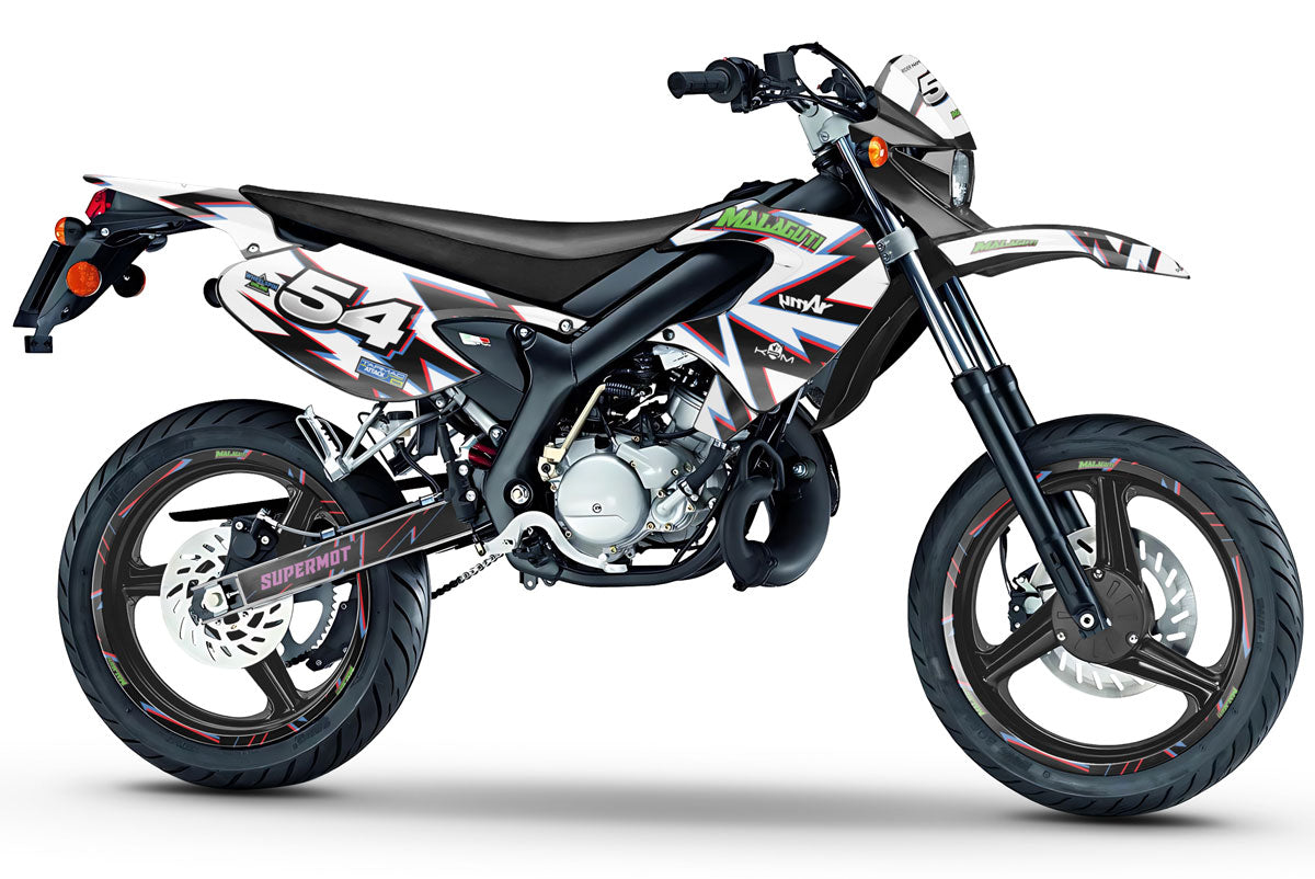 Kit déco 50cc Malaguti XSM 2002-2011 Kromatik | autocollants moto | personnalisation 50cc | armysctv