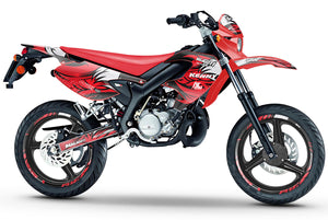 Kit déco 50cc Malaguti XSM 2002-2011 Army Runz | autocollants moto | personnalisation 50cc | armysctv