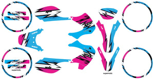 Kit déco 50cc Malaguti XSM 2002-2011 Army Victory | autocollants moto | personnalisation 50cc | armysctv