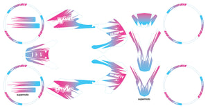 Kit déco 50cc Malaguti XSM 2002-2011 X-Fast | autocollants moto | personnalisation 50cc | armysctv