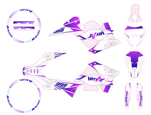 Kit déco 50cc Malaguti XSM / XTM 2019-2023 Cold | autocollants moto | personnalisation 50cc | armysctv