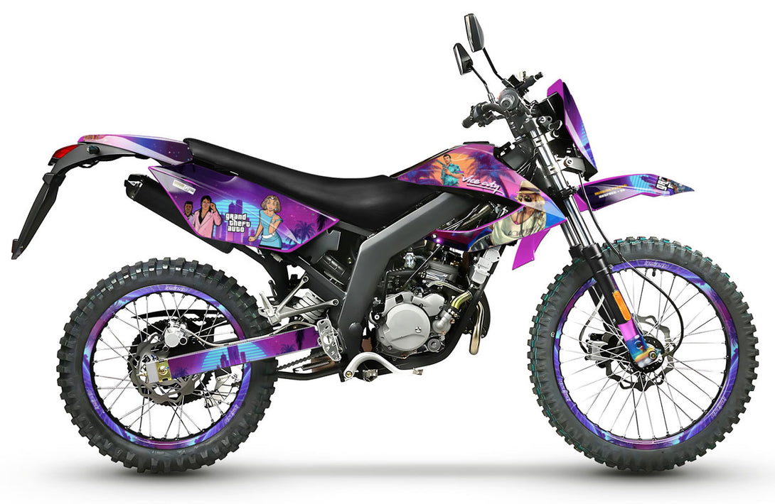 Kit déco 50cc Masai Rider 2012-2025 Vice City | autocollants moto | personnalisation 50cc | armysctv