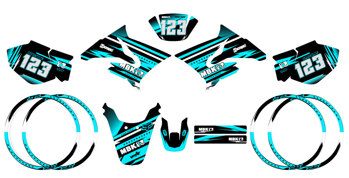 50cc Graphics kit MBK X-Limit Army Dream | motorcycle stickers | 50cc customization | armysctv