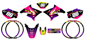 Kit déco 50cc MBK X-Limit Army Neon | autocollants moto | personnalisation 50cc | armysctv