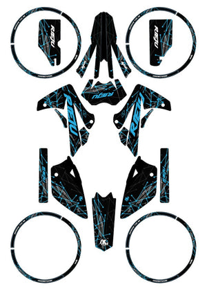 Kit déco Rieju MRT 50cc 2009-2021 Army Dots | autocollants moto | personnalisation 50cc | armysctv