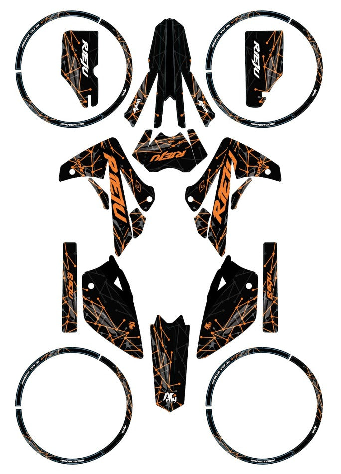 Kit déco Rieju MRT 50cc 2009-2021 Army Dots | autocollants moto | personnalisation 50cc | armysctv