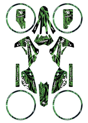 Kit déco Rieju MRT 50cc Army Feather | autocollants moto | personnalisation 50cc | armysctv