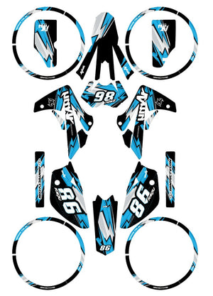 Kit déco Rieju MRT 50cc 2009-2021 Army Racing | autocollants moto | personnalisation 50cc | armysctv