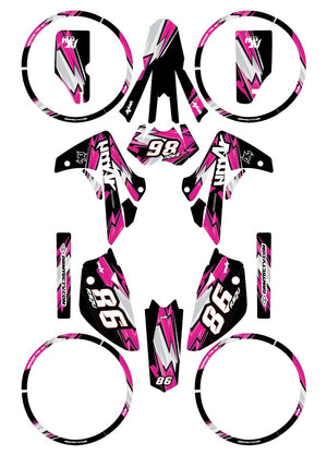 Kit déco Rieju MRT 50cc 2009-2021 Army Racing | autocollants moto | personnalisation 50cc | armysctv