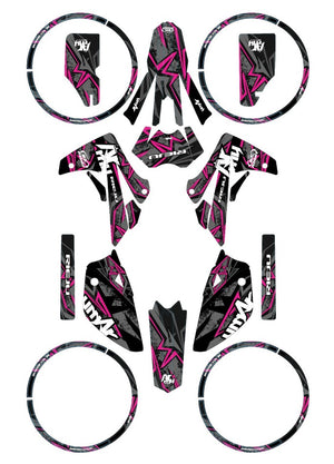 Kit déco Rieju MRT 50cc 2009-2021 Army Redrum | autocollants moto | personnalisation 50cc | armysctv