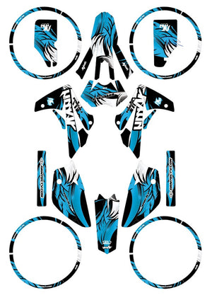 Kit déco Rieju MRT Army Runz | autocollants moto | personnalisation 50cc | armysctv