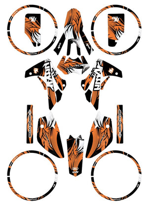 Kit déco Rieju MRT Army Runz | autocollants moto | personnalisation 50cc | armysctv