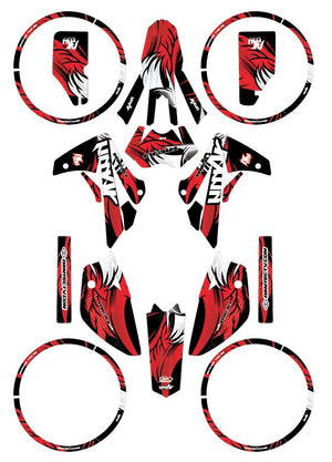 Kit déco Rieju MRT Army Runz | autocollants moto | personnalisation 50cc | armysctv