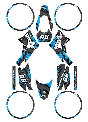 Kit déco Derbi Senda xtreme 50cc 2011-2017 Army Speeder | autocollants moto | personnalisation 50cc | armysctv