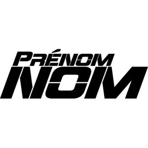 Option nom pilote et numéro de course | autocollants moto | personnalisation 50cc | armysctv