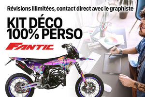 Kit déco 100% perso Fantic 50cc XM 2023-2025 | autocollants moto | personnalisation 50cc | armysctv