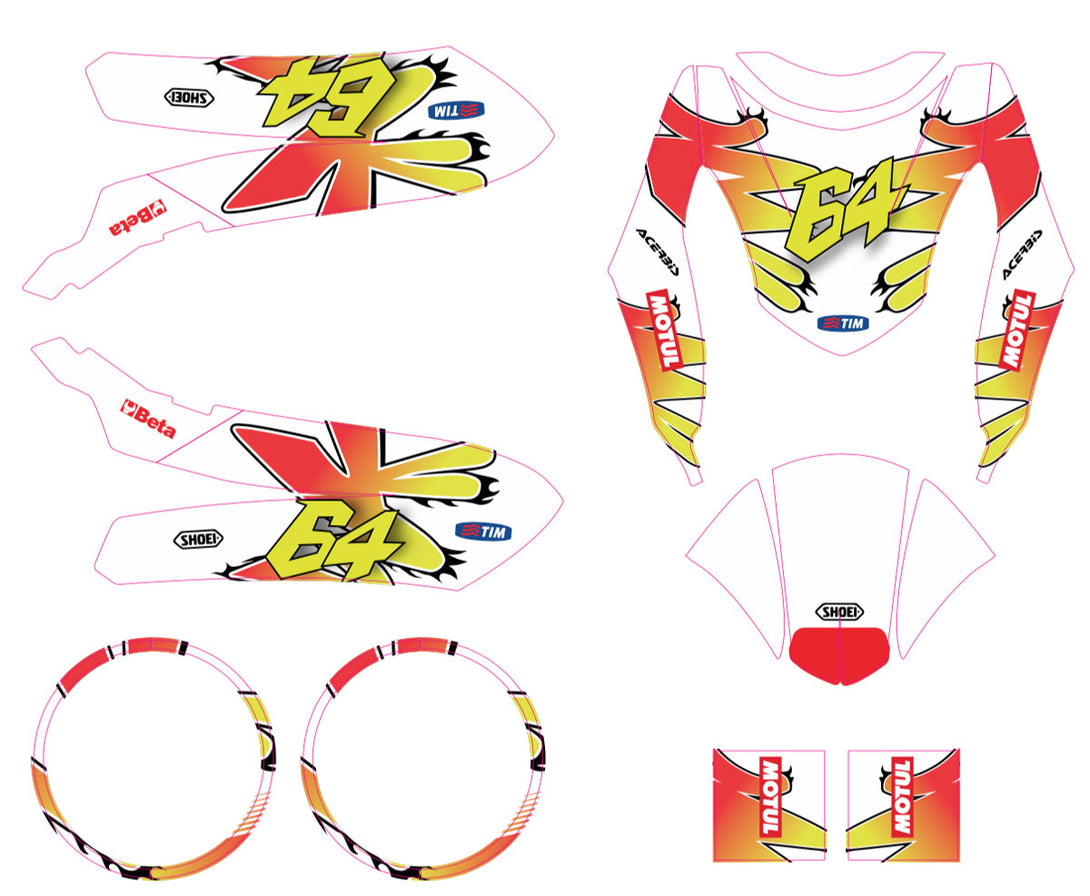 Kit déco scooter Peugeot Kisbee 2010-2017 Racing Spirit