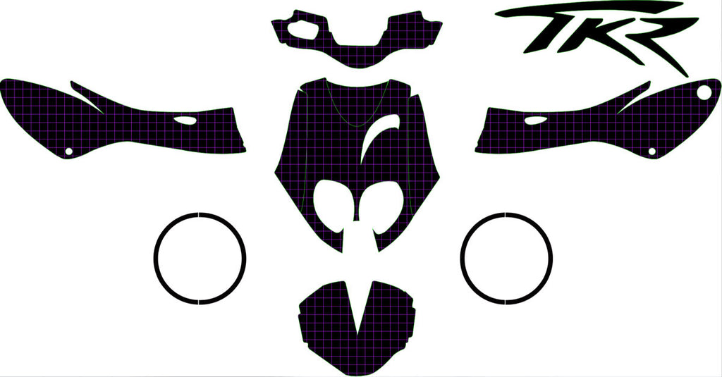 Kit déco 100% perso Peugeot TKR / Trekker 2006-2014 | autocollants moto | personnalisation 50cc | armysctv