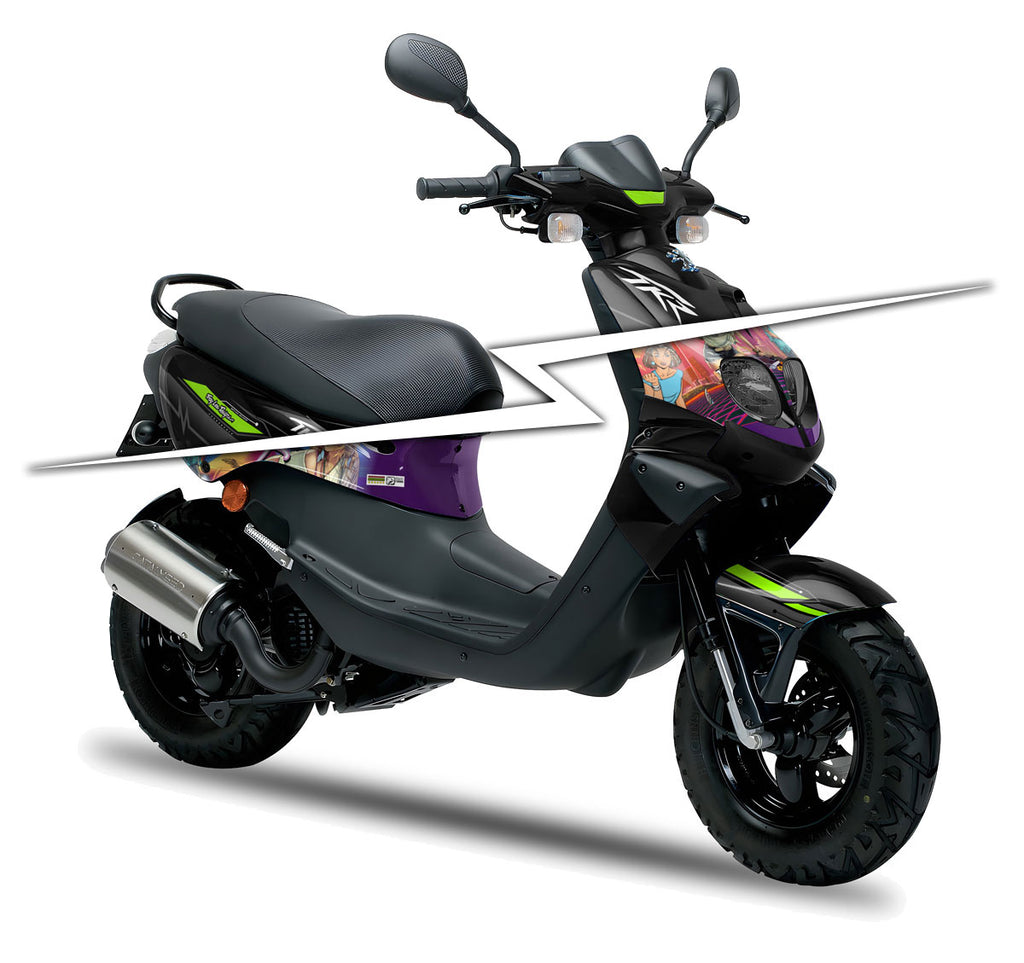 Kit déco 100% perso Peugeot TKR / Trekker 2006-2014 | autocollants moto | personnalisation 50cc | armysctv