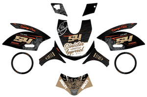 Kit déco 50cc Piaggio Zip 2000-2025 Fatality | autocollants moto | personnalisation 50cc | armysctv