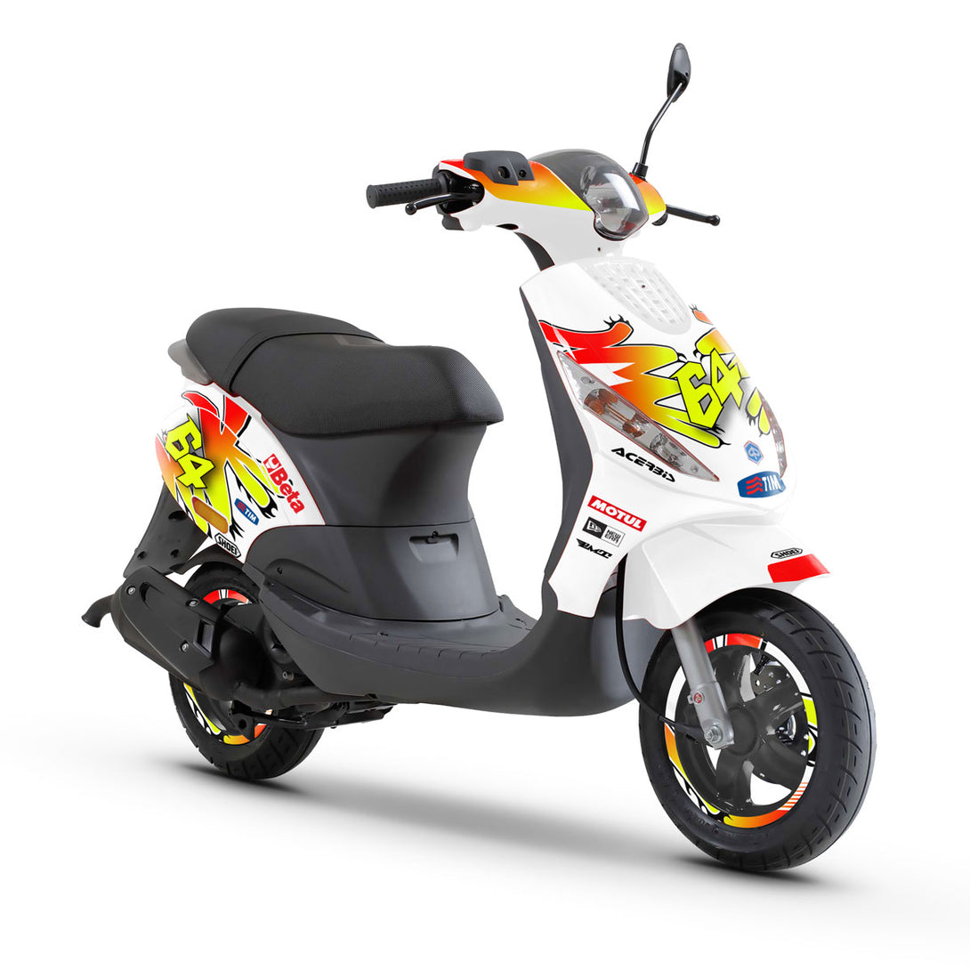 Kit déco 50cc Piaggio Zip 2000-2023 Racing Spirit