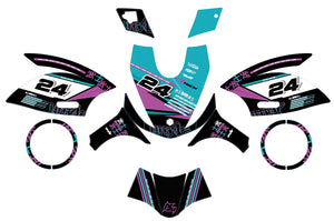 Kit déco 50cc Piaggio Zip 2000-2025 Vulture | autocollants moto | personnalisation 50cc | armysctv