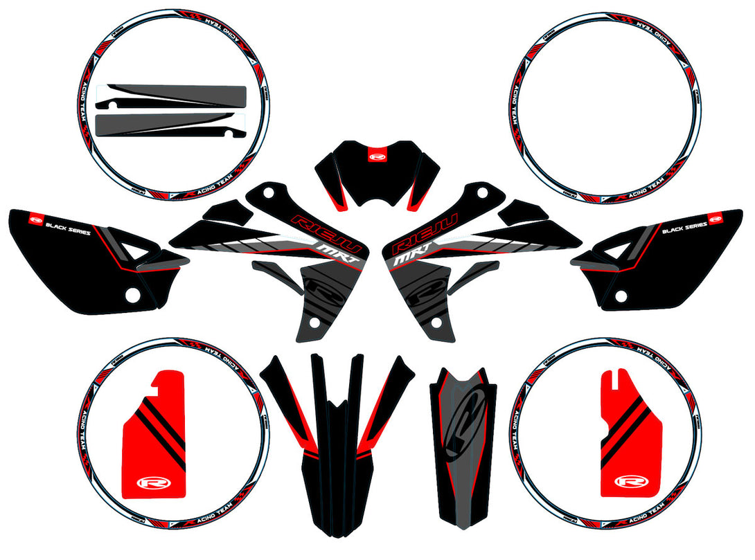 Kit déco 50cc Rieju MRT 2009-2021 Black Series