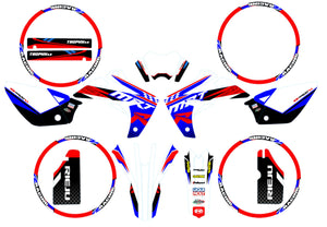 Kit déco Rieju MRT 50cc 2009-2021 Trophy 3.0 | autocollants moto | personnalisation 50cc | armysctv