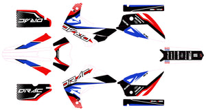 Kit déco Rieju MRT 50cc 2009-2021 DRAC | autocollants moto | personnalisation 50cc | armysctv