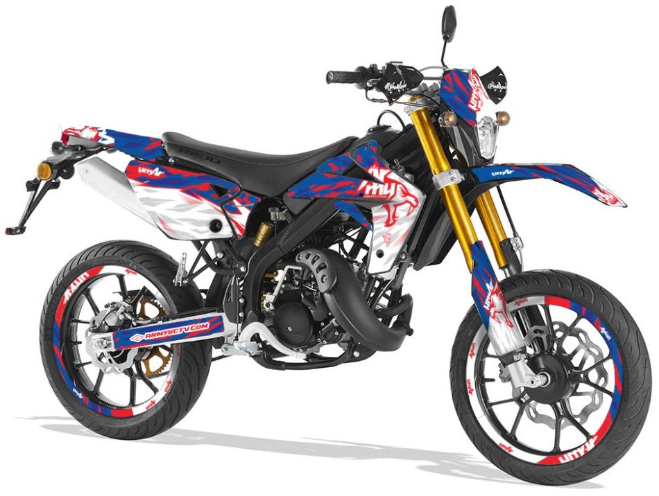 Rieju MRT Army Heritage V.2 Graphics Kit | motorcycle stickers | 50cc customization | armysctv