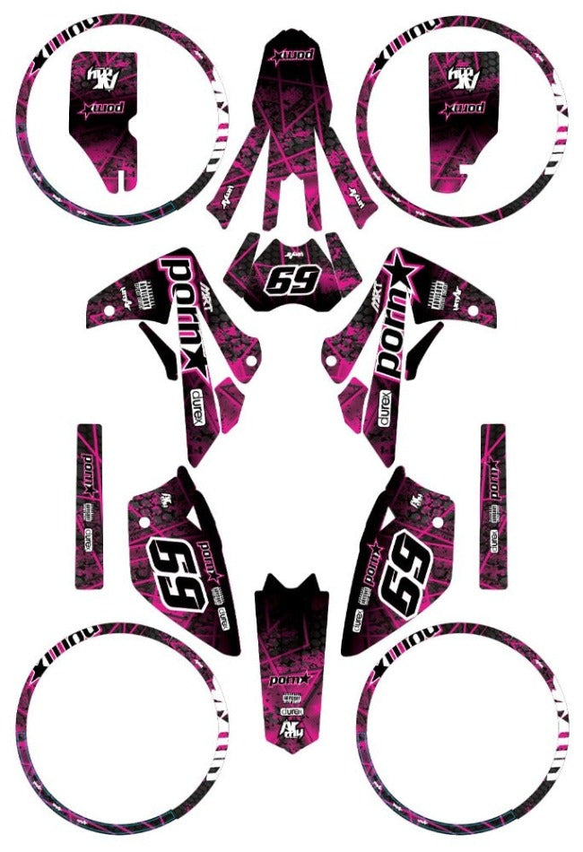 Dekor kit Rieju MRT P-Star | Motorradaufkleber | Personalisierung 50cc | armysctv
