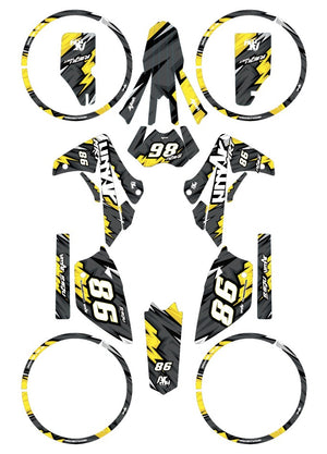 Kit déco Rieju MRT 50cc 2009-2021 Army Speeder | autocollants moto | personnalisation 50cc | armysctv