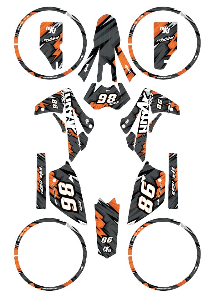 Kit déco Rieju MRT 50cc 2009-2021 Army Speeder | autocollants moto | personnalisation 50cc | armysctv