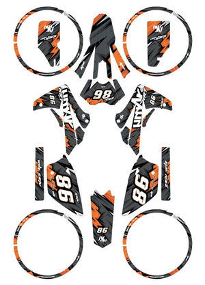 Kit déco Rieju MRT 50cc 2009-2021 Army Speeder | autocollants moto | personnalisation 50cc | armysctv