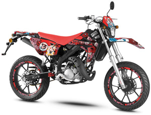 Kit déco Rieju MRT 50cc 2009-2021 Arigato | autocollants moto | personnalisation 50cc | armysctv