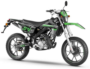 Kit déco Rieju MRT 50cc 2009-2021 Green Stuff | autocollants moto | personnalisation 50cc | armysctv
