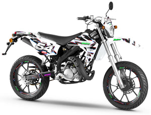 Kit déco Rieju MRT 50cc 2009-2021 Kromatik | autocollants moto | personnalisation 50cc | armysctv